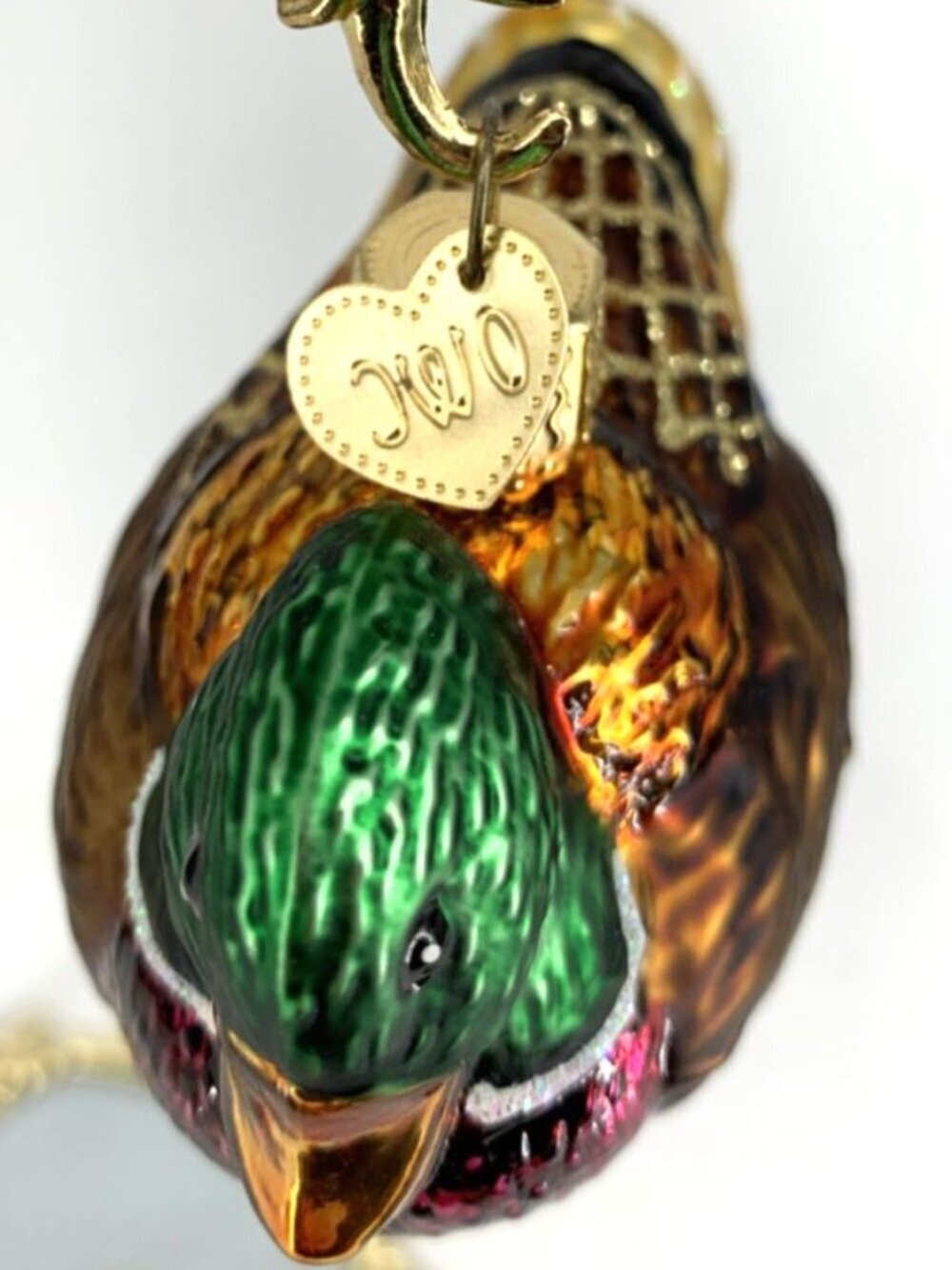 Old World Christmas Mallard Duck Christmas Ornament OWS 3" Vintage - Picture 6 of 7